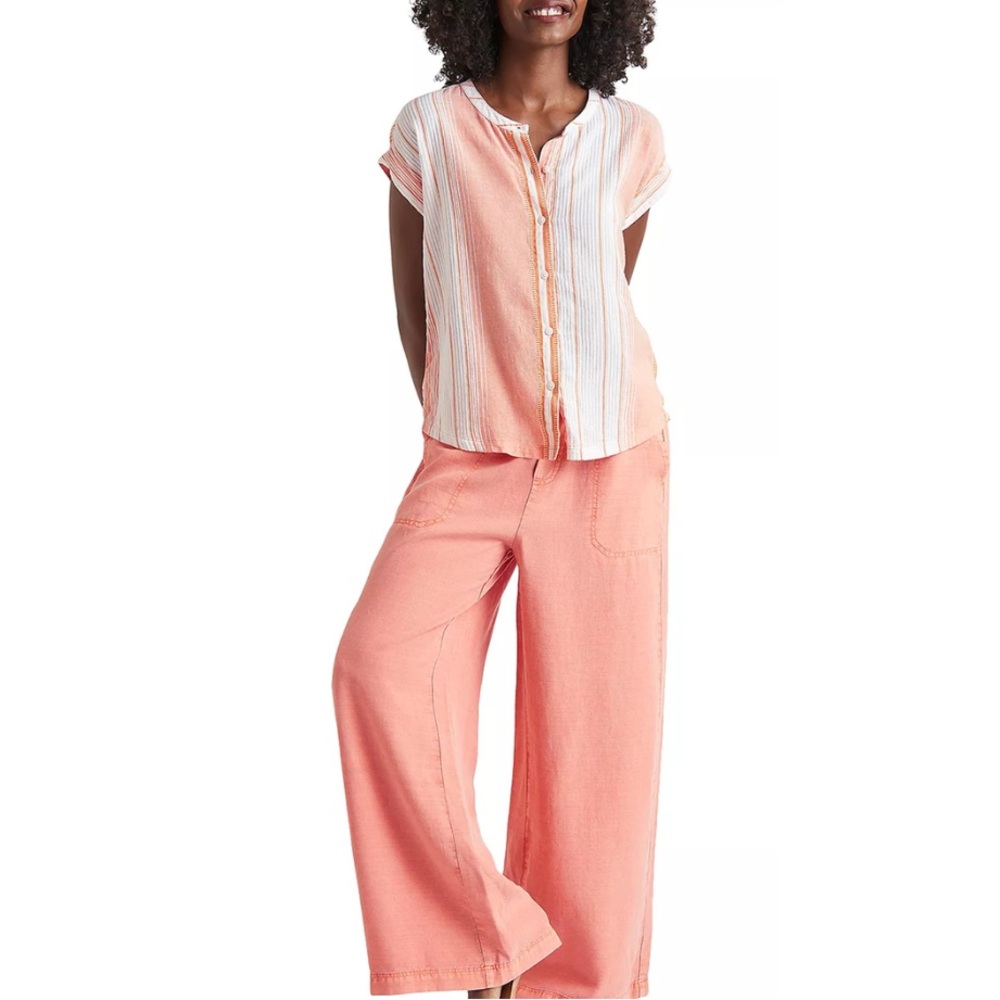 Splendid Channing Stripe Button Down Top XS